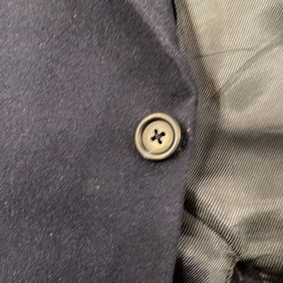 Burberry Men’s Navy Blue Wool Blazer, L - Picture 3 of 5